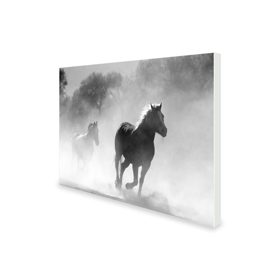 300W Galloping Stallions Picture Prime Infrared Heating Panel 600 x 400 - Electric Wall Panel Heater