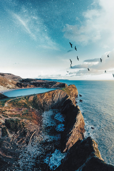 300W Mystical Lagoon Picture Prime Infrared Heating Panel 600 x 400 - Electric Wall Panel Heater