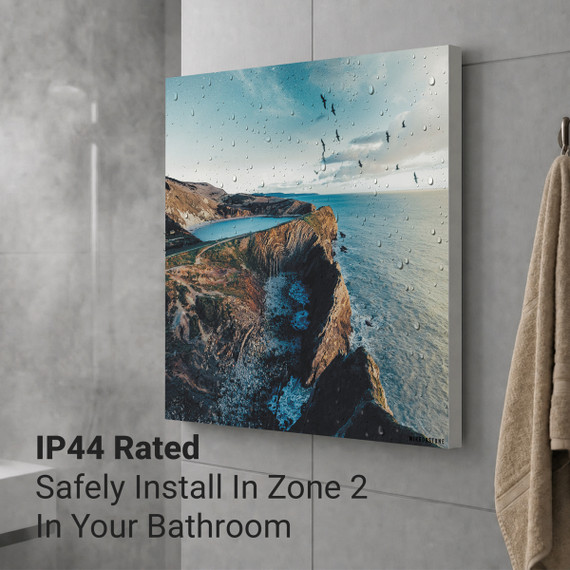 450W Mystical Lagoon Picture Prime Infrared Heating Panel 600 x 600 - Electric Wall Panel Heater