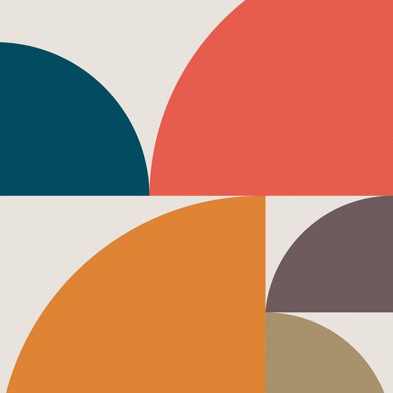 450W Abstract Circles Picture Prime Infrared Heating Panel 600 x 600 - Electric Wall Panel Heater