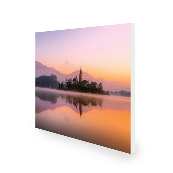 450W Dreamy Lake  Picture Prime Infrared Heating Panel 600 x 600 - Electric Wall Panel Heater