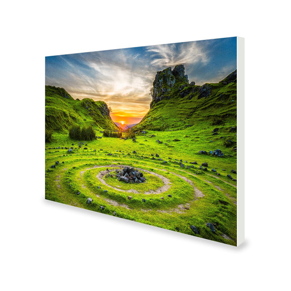 700W Mysterious Cairn Picture Prime Infrared Heating Panel 900 x 600 - Electric Wall Panel Heater