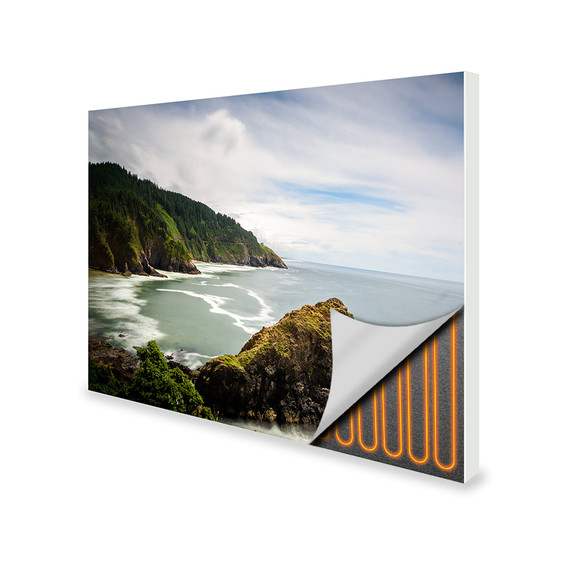 700W Coastal Beauty Picture Prime Infrared Heating Panel 900 x 600 - Electric Wall Panel Heater