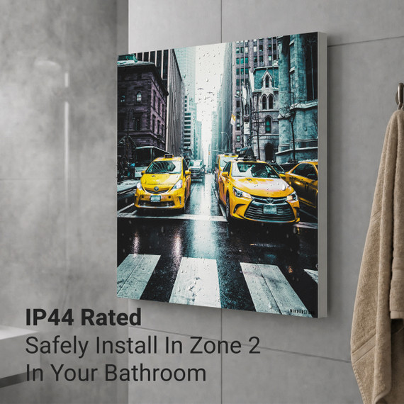 700W New York Taxi Picture Prime Infrared Heating Panel 900 x 600 - Electric Wall Panel Heater
