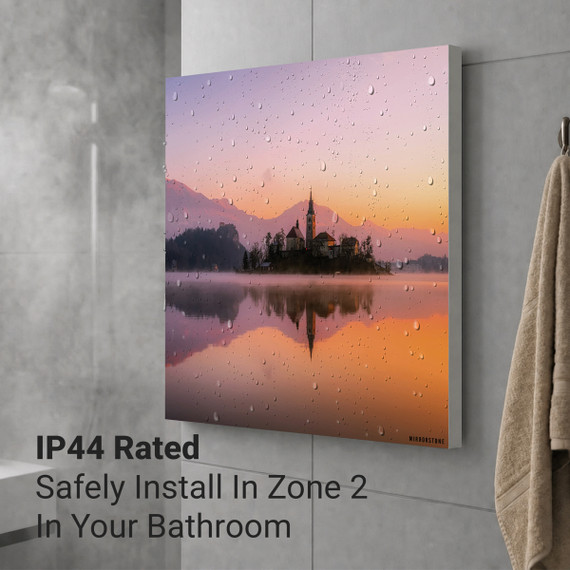 700W Dreamy Lake  Picture Prime Infrared Heating Panel 900 x 600 - Electric Wall Panel Heater