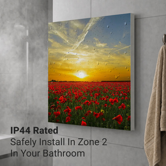 700W Setting Sun Picture Prime Infrared Heating Panel 900 x 600 - Electric Wall Panel Heater