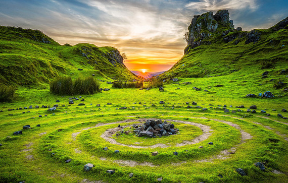 1100W Mysterious Cairn Picture Prime Infrared Heating Panel 1100 x 700 - Electric Wall Panel Heater