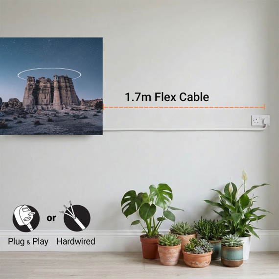 700W Starry Halo Picture Prime Infrared Heating Panel 900 x 600 - Electric Wall Panel Heater