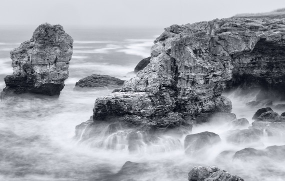 1100W Stormy Shore Picture Prime Infrared Heating Panel 1100 x 700 - Electric Wall Panel Heater