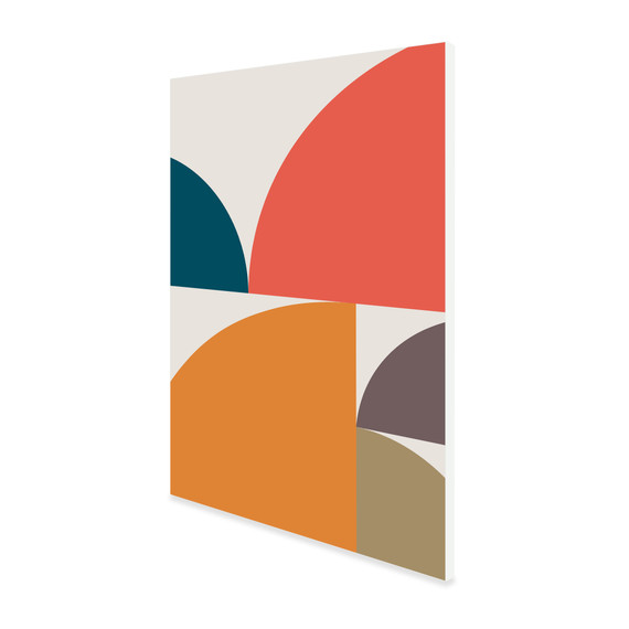 1100W Abstract Circles Picture Prime Infrared Heating Panel 1100 x 700 - Electric Wall Panel Heater