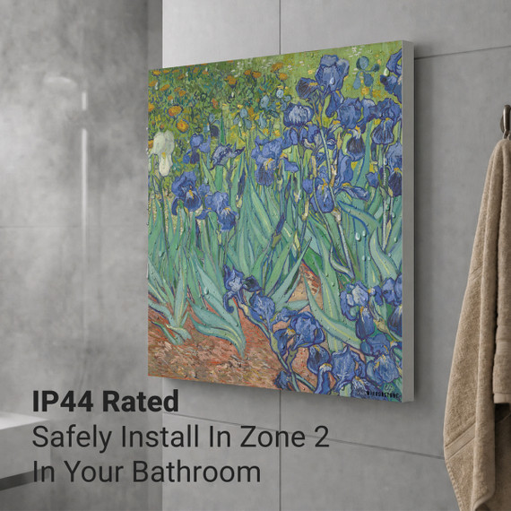 1100W Irises Picture Prime Infrared Heating Panel 1100 x 700 - Electric Wall Panel Heater