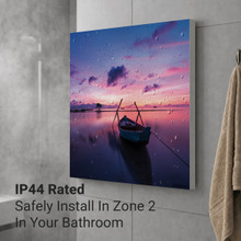 1100W Maldives Twilight Picture Prime Infrared Heating Panel 1100 x 700 - Electric Wall Panel Heater