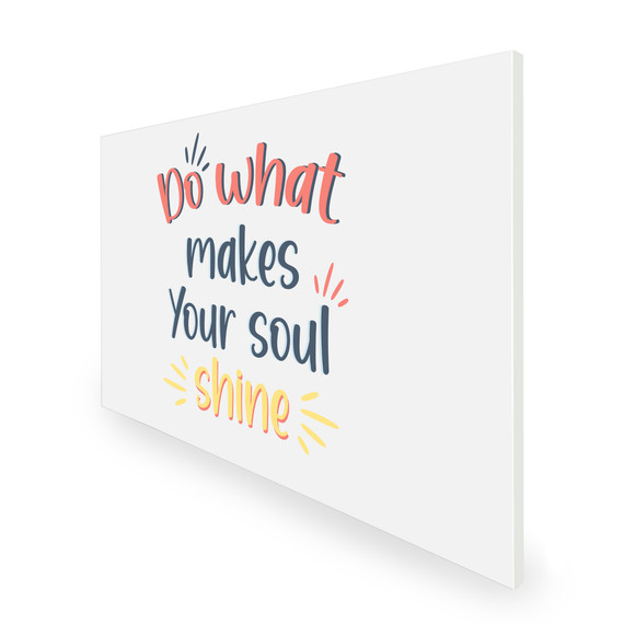 1100W Do What Makes Your Soul Shine Picture Prime Infrared Heating Panel 1100 x 700 - Electric Wall Panel Heater