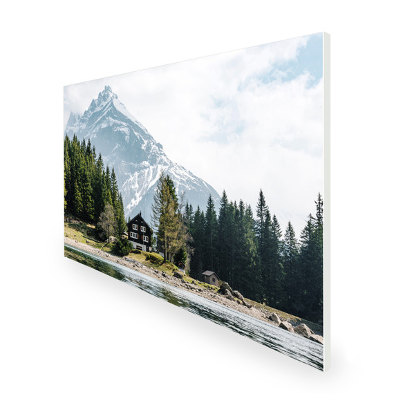 1100W Swiss Chalet Picture Prime Infrared Heating Panel 1100 x 700 - Electric Wall Panel Heater