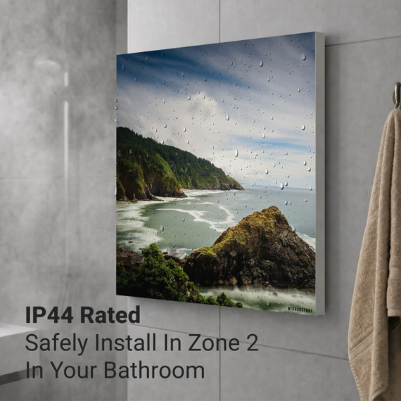 1100W Coastal Beauty Picture Prime Infrared Heating Panel 1100 x 700 - Electric Wall Panel Heater