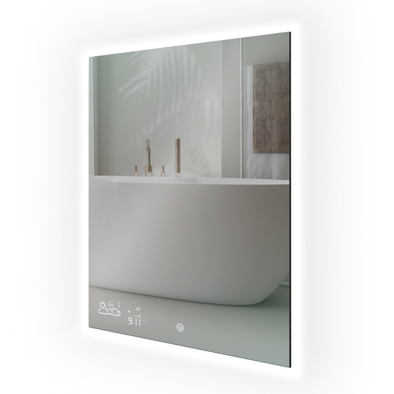 260W LED Backlit Vertical Mirrored Wi-Fi Infrared Heating Panel - Electric Panel Heater