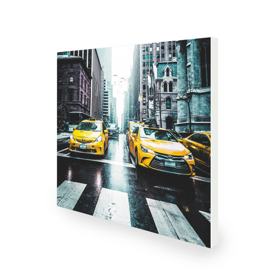 GRADE B - 450W New York Taxi Picture Prime Infrared Heating Panel 600 x 600 - Electric Wall Panel Heater