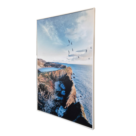 GRADE A - 900W Mystical Lagoon Nexus Infrared Heating Panel 795 x 1195 - Electric Panel Heater
