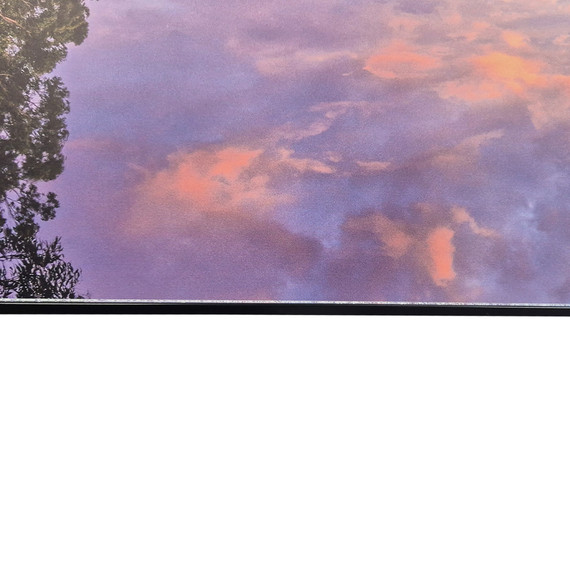 GRADE C - 700W Wild Sunset NXT Gen Infrared Heating Panel Black Frame 795 x 1195 - Electric Panel Heater
