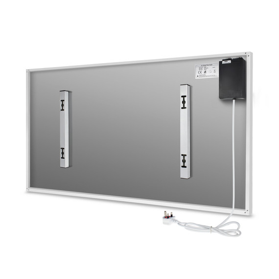 BRAND NEW - 700W Crashing Falls Picture NXT Gen Infrared Heating Panel White Frame  595 x 1195 - Electric Panel Heater