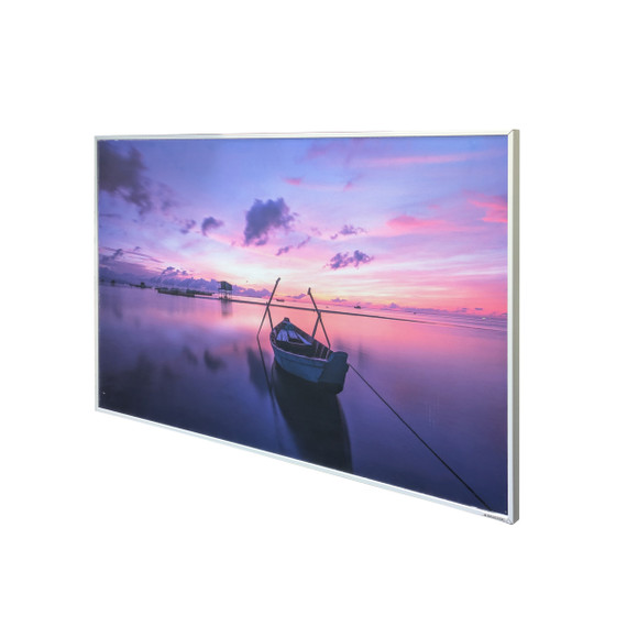GRADE B - 580W Maldives Twilight NXT Gen Infrared Heating Panel White Frame 595 x 995 - Electric Panel Heater