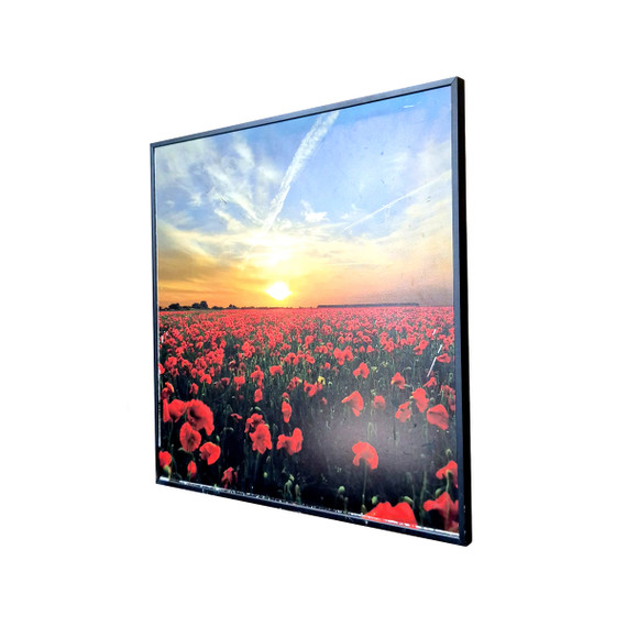 GRADE C - 350W Setting Sun Classic  Infrared Heating Panel - Electric Panel Heater Black Frame