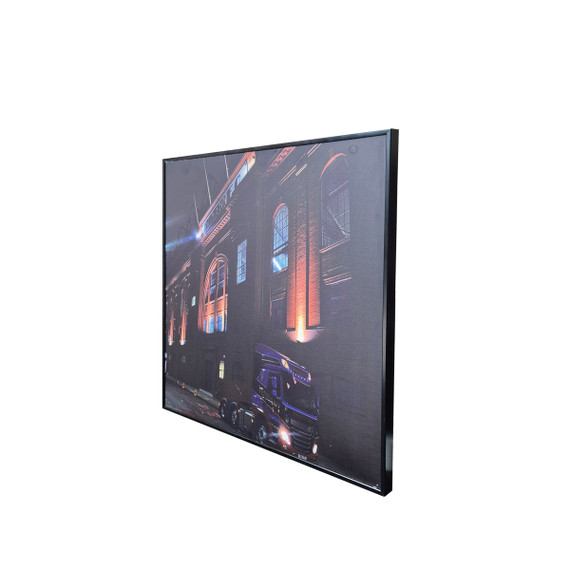 GRADE B - 350W Stadium At Night NXT Gen Infrared Heating Panel - Electric Panel Heater Black Frame