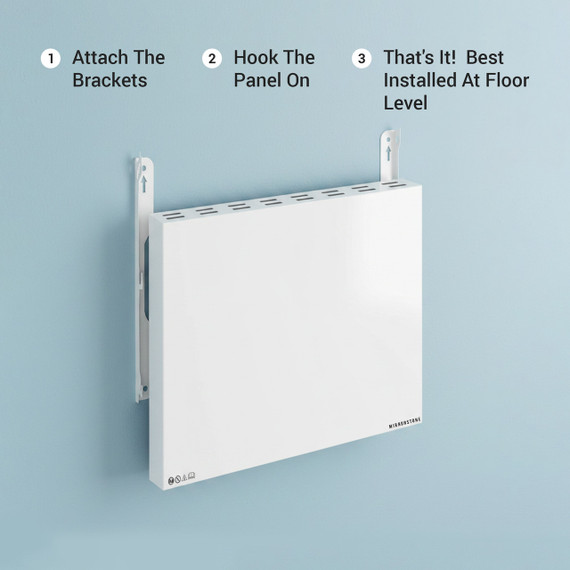 Mirrorstone Air Infrared + Convection Heating Panel With Remote - 600-1400W