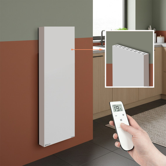 Mirrorstone Air Infrared + Convection Vertical Heating Panel With Remote - 1000-1400W