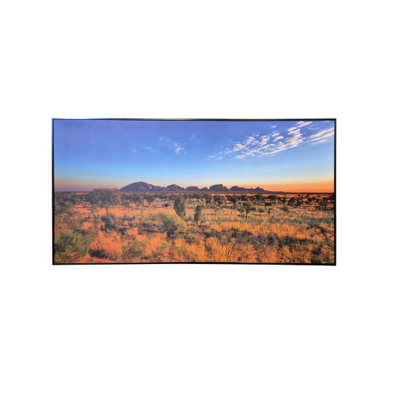 GRADE B - 700W Dusty Outback NXT Gen Infrared Heating Panel Black Frame 595 x 1195 - Electric Panel Heater