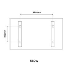BRAND NEW - 580W NXTGEN Infrared Heating Panel - Electric Panel Heater White Frame