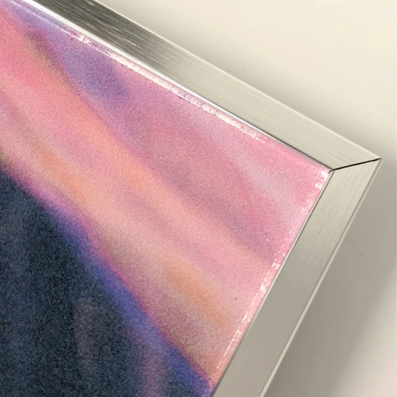 GRADE B - 1200W NXT Gen Dancing Smoke Infrared Heating Panel Silver Frame