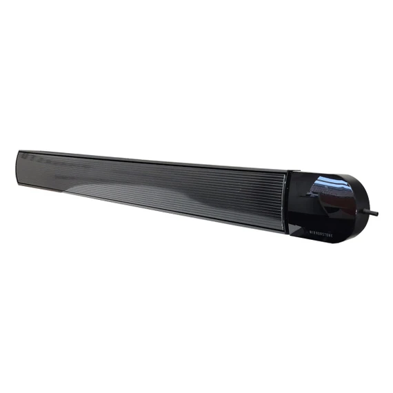 GRADE A - 2.4KW Ionis Black Infrared Bar Heater Non Remote