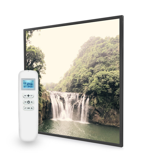 595x595 Forest Waterfall Image Nexus Wi-Fi Infrared Heating Panel 350W - Electric Wall Panel Heater