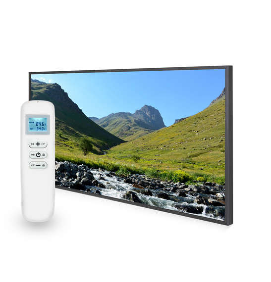 595x995 Glacial Brook Picture Nexus Wi-Fi Infrared Heating Panel 580W - Electric Wall Panel Heater