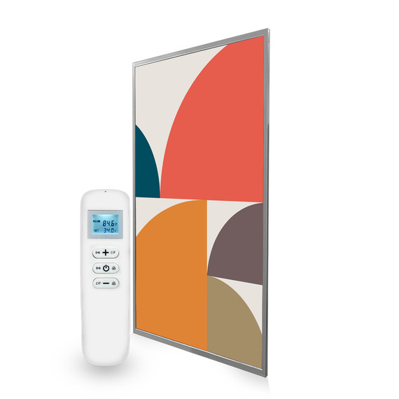 795x1195 Abstract Circles Picture Nexus Wi-Fi Infrared Heating Panel 900W - Electric Wall Panel Heater