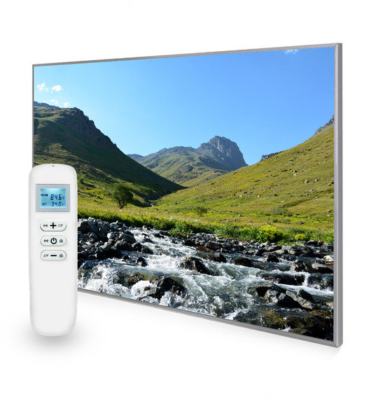 995x1195 Glacial Brook Image Nexus Wi-Fi Infrared Heating Panel 1200W - Electric Wall Panel Heater