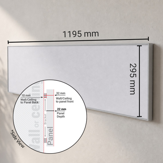 350W UltraSlim NXT Gen Infrared Heating Panel - Electric Panel Heater