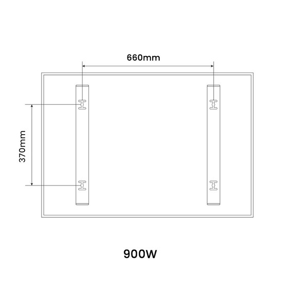 900W Classic Infrared Heating Panel - Electric Panel Heater
