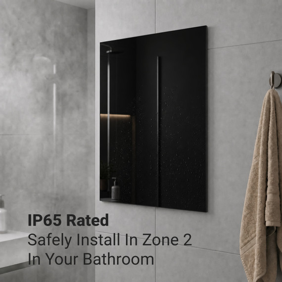 700W Quartz Glass Wi-Fi Infrared Heating Panel (Available In Black or White) - Electric Panel Heater