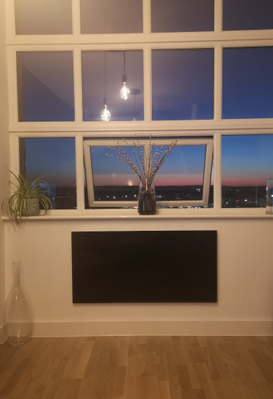 580w Quartz Glass Infrared Heating Panel (Available In Black or White) - Electric Panel Heater