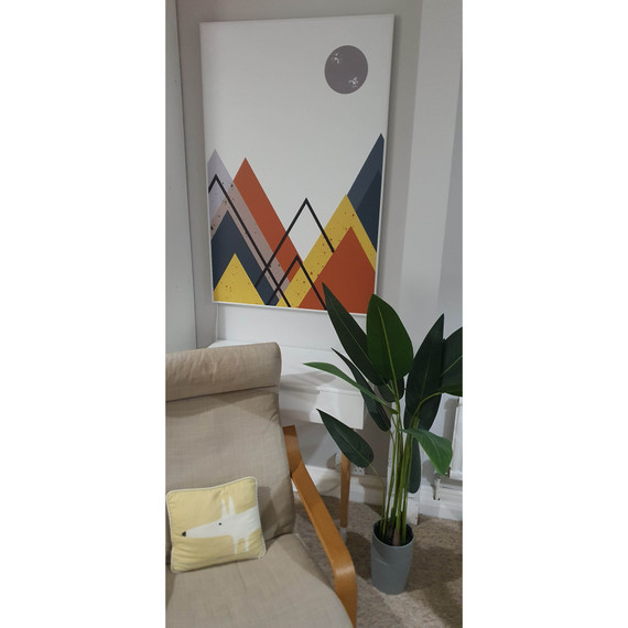 995x1195 Abstract Paint Picture Nexus Wi-Fi Infrared Heating Panel 1200W - Electric Wall Panel Heater