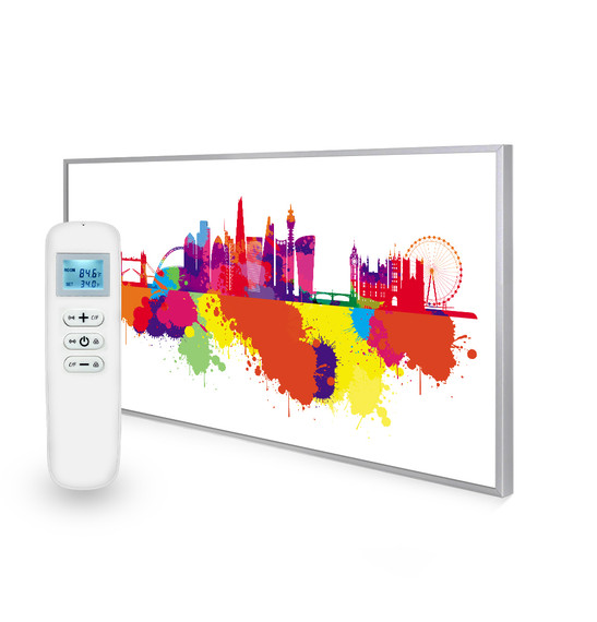 595x995 London Skyline Splash Picture Nexus Wi-Fi Infrared Heating Panel 580W - Electric Wall Panel Heater