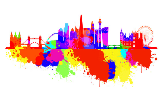 595x995 London Skyline Splash Picture Nexus Wi-Fi Infrared Heating Panel 580W - Electric Wall Panel Heater