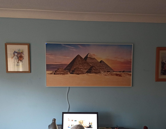 595x995 London Skyline Splash Picture Nexus Wi-Fi Infrared Heating Panel 580W - Electric Wall Panel Heater