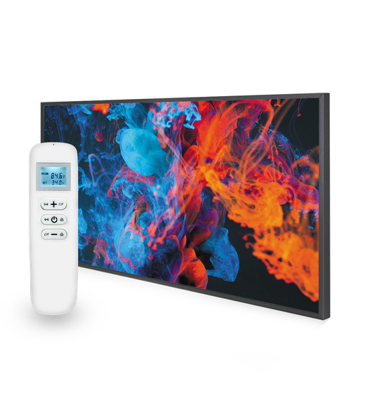 595x995 Dancing Smoke Picture Nexus Wi-Fi Infrared Heating Panel 580W - Electric Wall Panel Heater