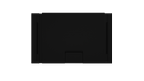 Back view of the closed Monduo 16 Inch Pro Duo, showing the integrated kickstand and subtle Monduo logo on its durable black plastic shell.
