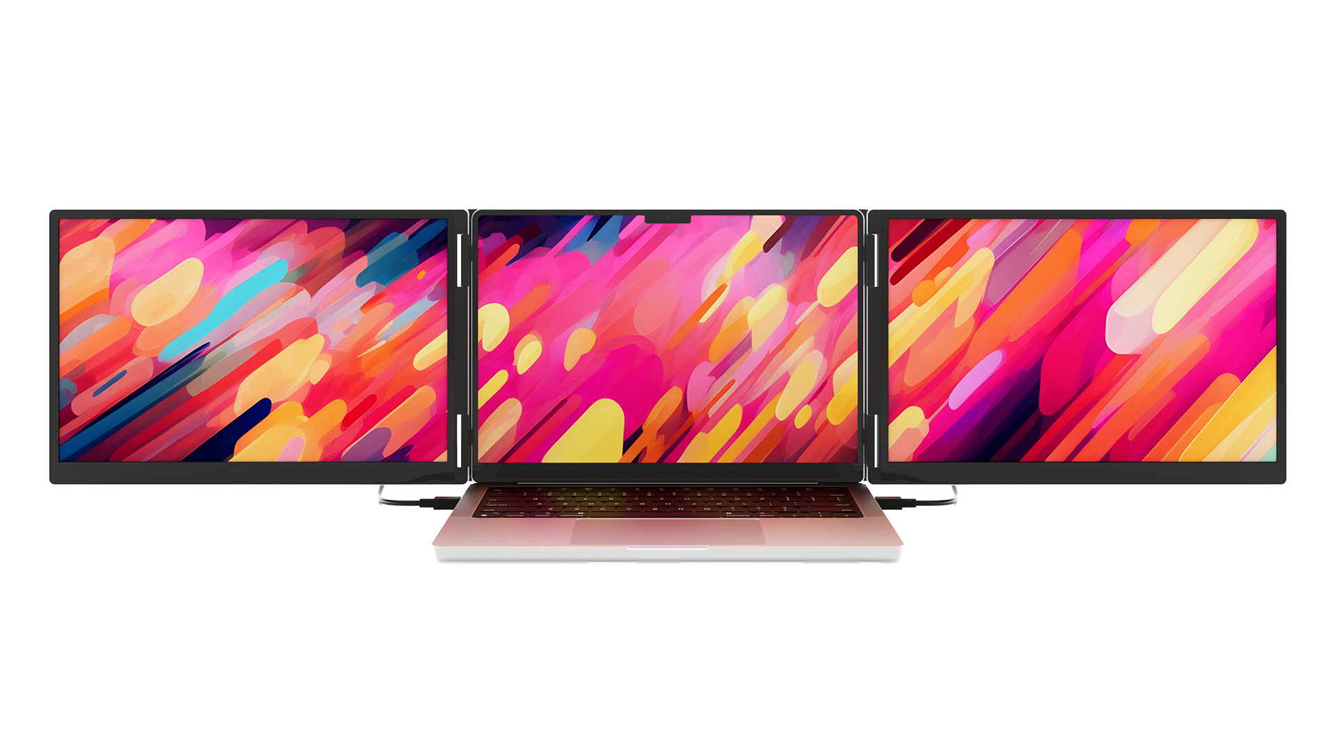 Monduo Pro Duo screens displaying vibrant, high-resolution graphics