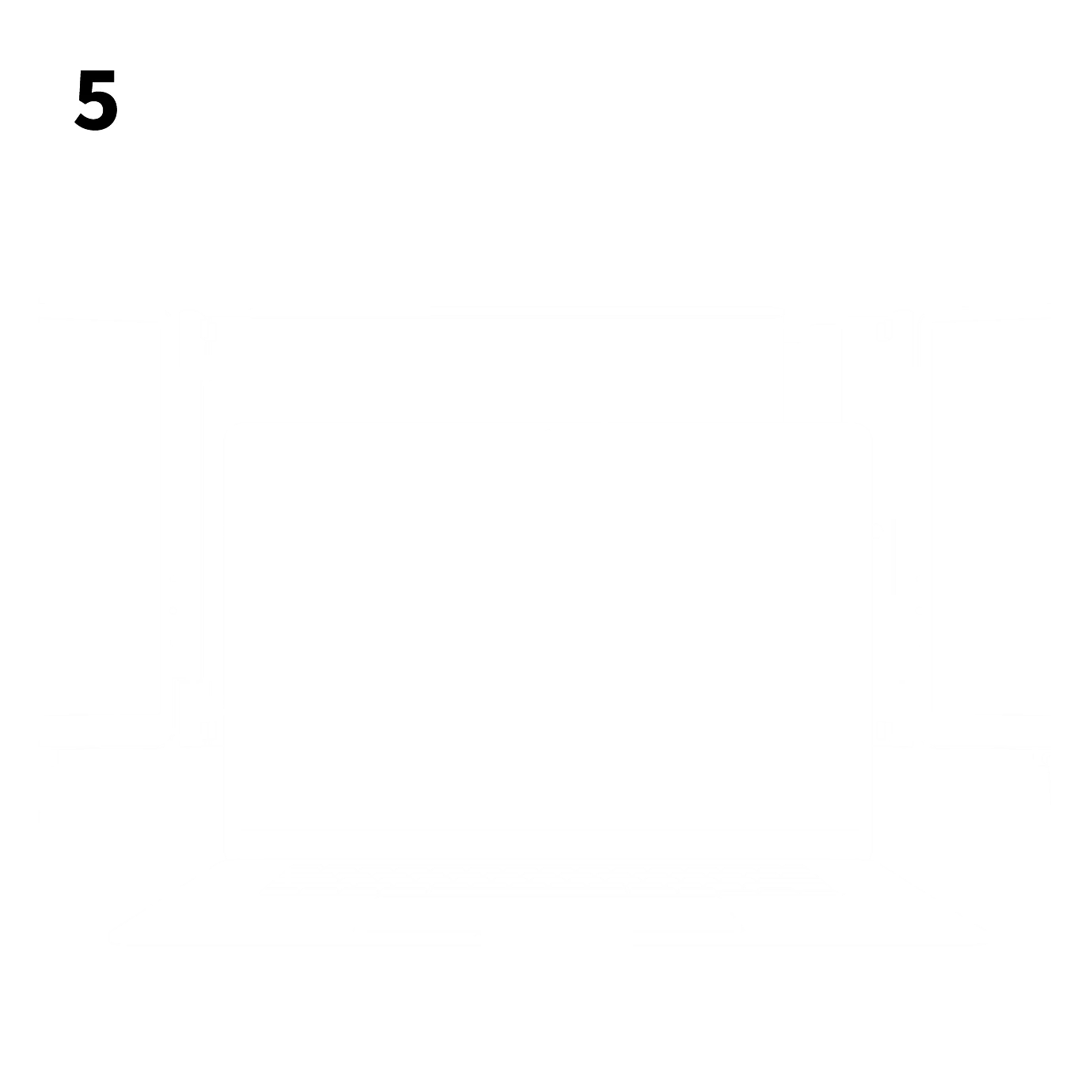 Step 5: Mount on laptop