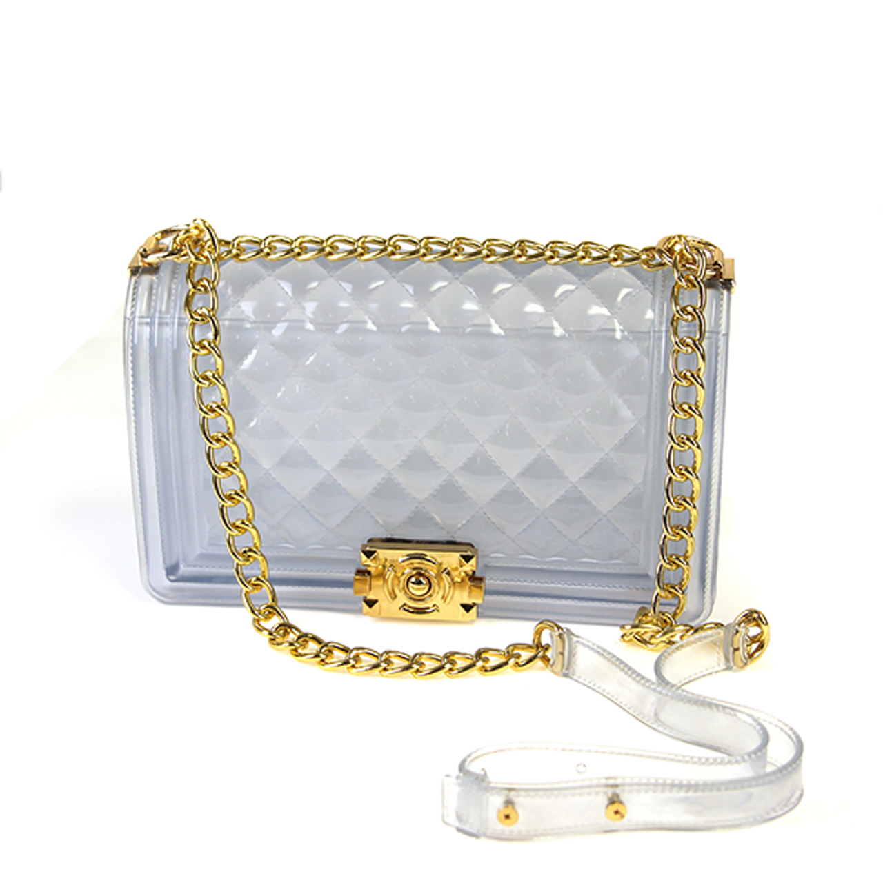 Clear Clutch Purse w/ Strap & Closure  Your Style Clothing –  YourStyleClothing